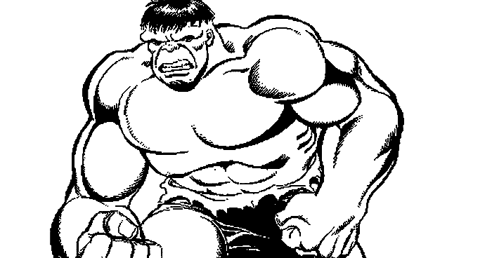 desenhos para colorir hulk