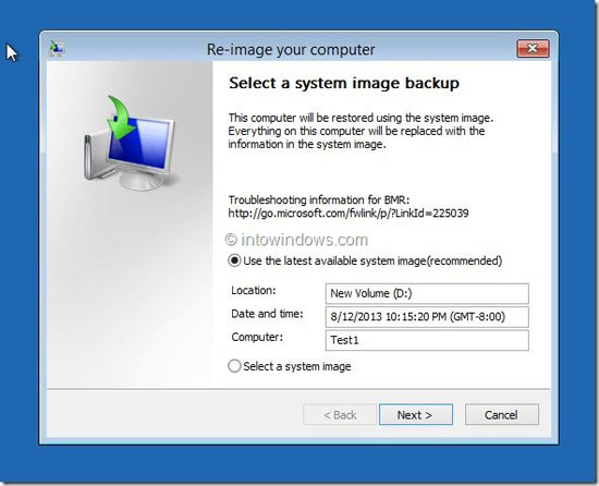 Opsi cadangan terbaik untuk windows 8