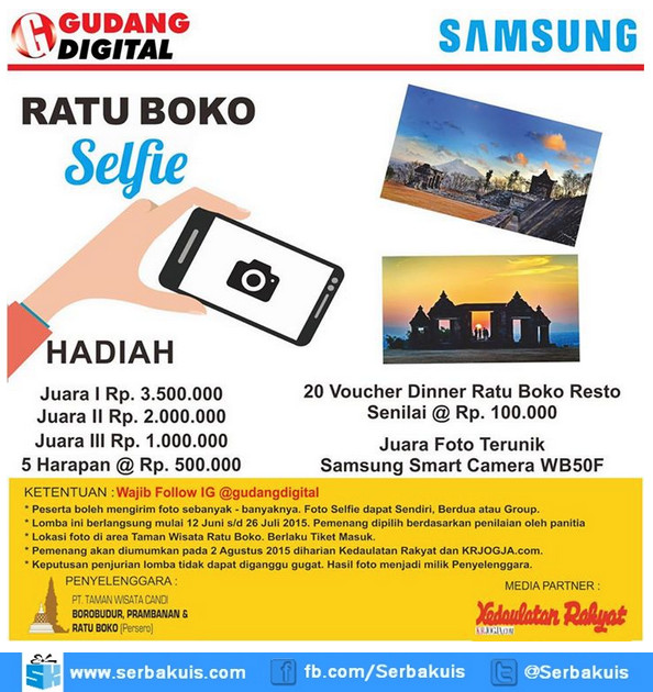 Ratu Boko Selfie Photo Contest - Cinta Budaya Bangsa Ratu Boko Selfie Photo Contest - Cinta Budaya Bangsa