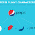 Divirtiéndose con el logo de Pepsi