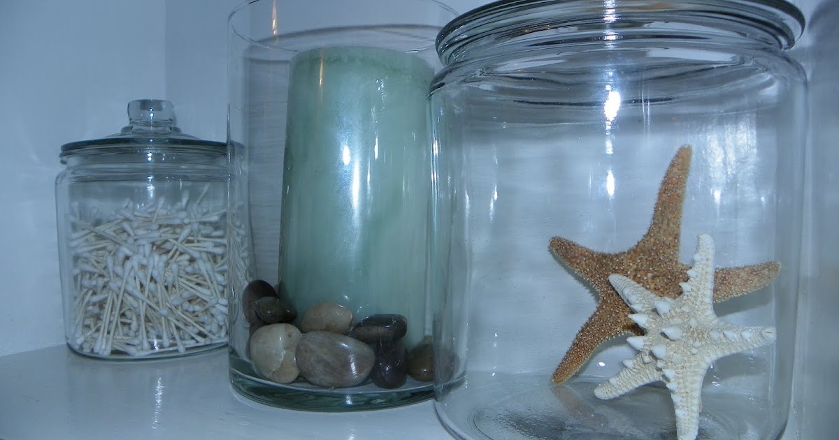 Another Daily Blog Pottery Barn Inspired Glass Bathroom Canisters for