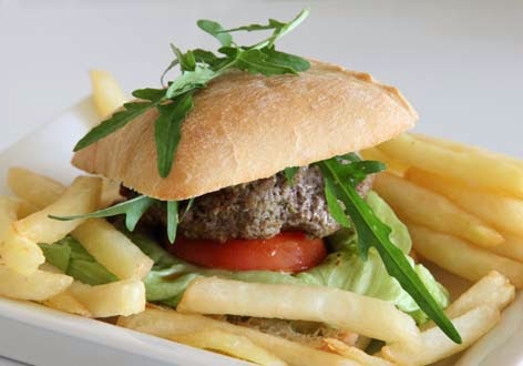 Burgers de veau au pesto et roquette