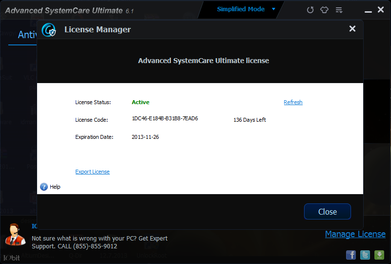 Advanced systemcare ultimate key