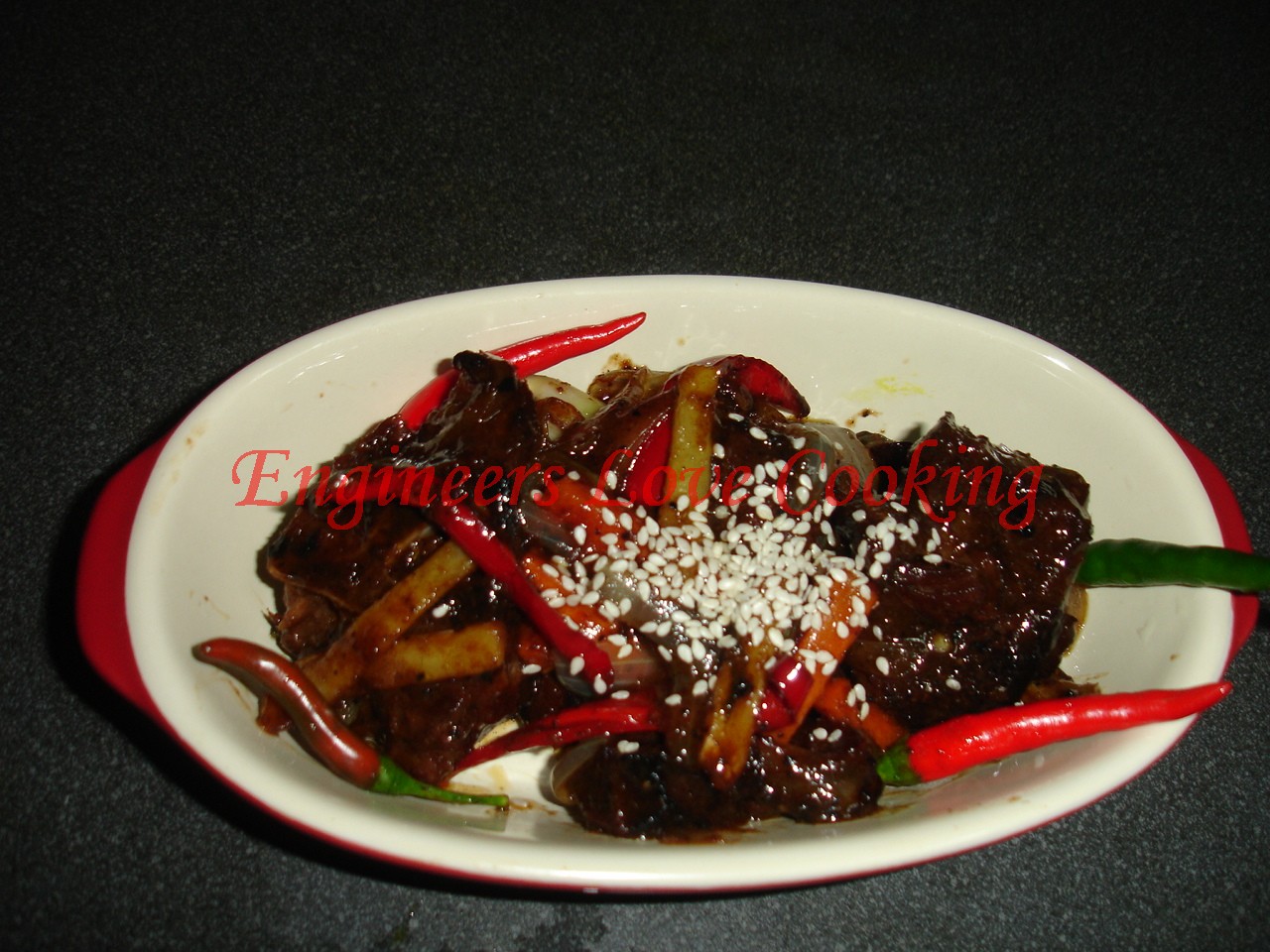 Engineers Love Cooking DAGING KAMBING BERSOS LADA HITAM / LAMB IN