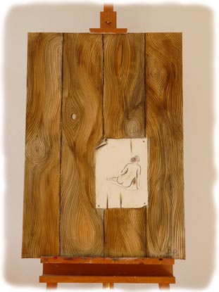 Holzoptik auf Leinwand | Britt Design