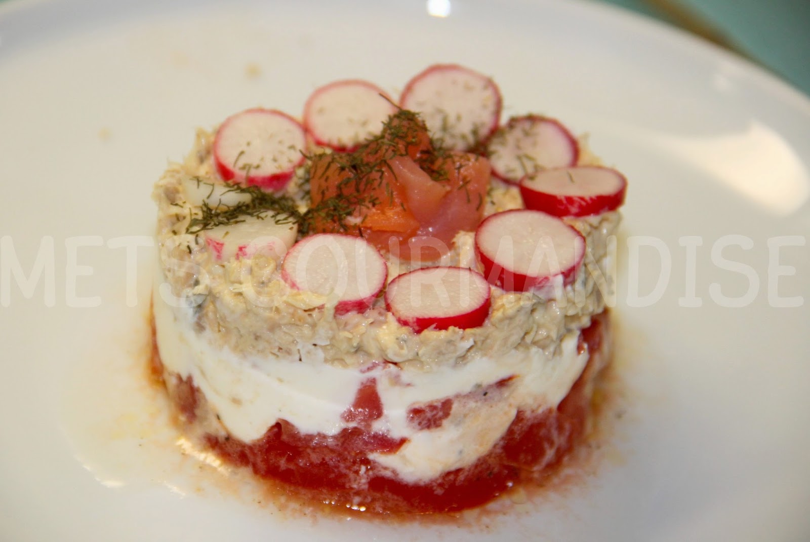 Mets Gourmandises Petite entrée fraîche et légère