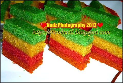 Cute Oven Small Kitchen Nestum Rainbow Cake Kek Pelangi