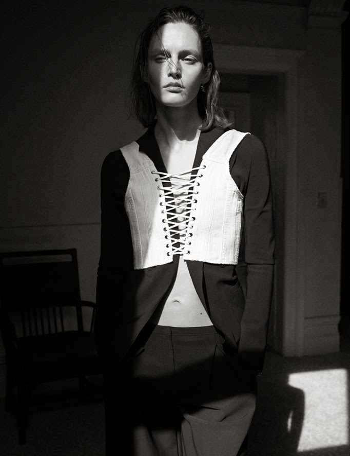 "Structure Undone" shot by Josh Olins and styled by Ludivine Poiblanc for Interview Magazine. "Structure Undone" shot by Josh Olins and styled by Ludivine Poiblanc for Interview Magazine.