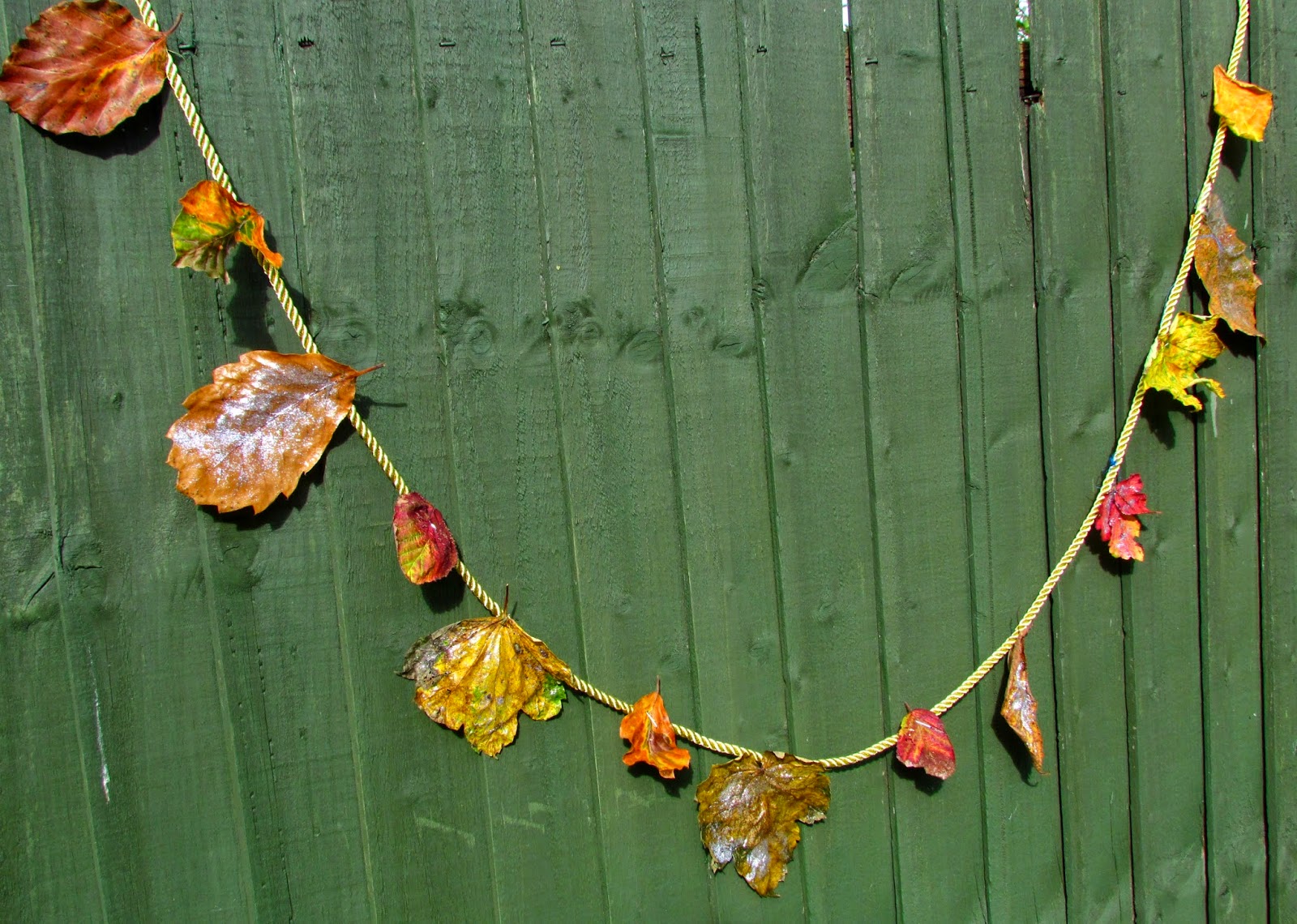 DIY Autumn Leaf Garland ♥ Dolly Dowsie