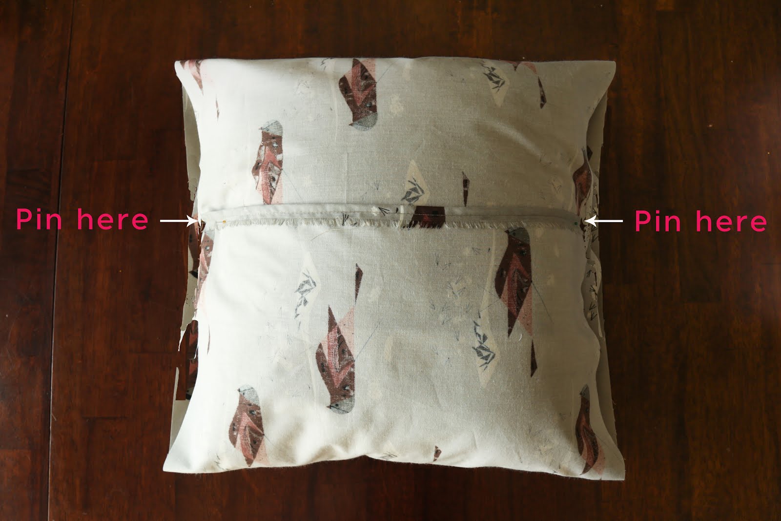 Simple and Easy Pillow Cover Tutorial!