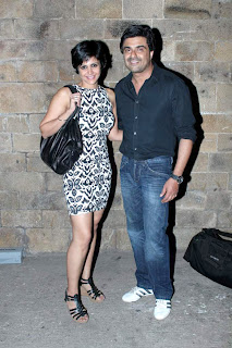 Mandira Bedi with Sameer Soni at 'Anything But Love' play 