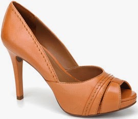 Scarpin peep toes de couro Arezzo verao scarpin peep toes de couro Arezzo verao