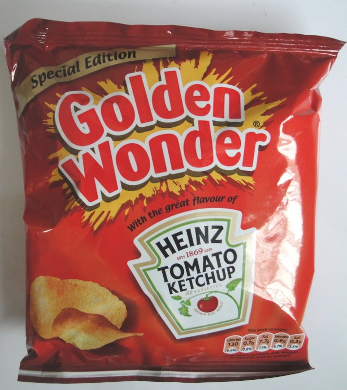 Grocery Gems Golden Wonder Heinz Tomato Ketchup Flavour Crisps