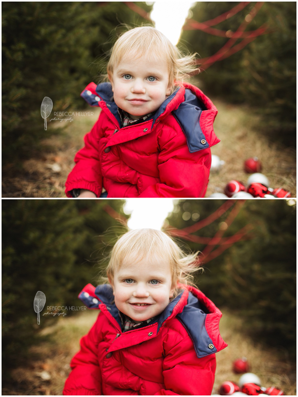 Christmas Tree Farm Mini-Sessions | Chicago Child Photographer | Rebecca Hellyer Photography