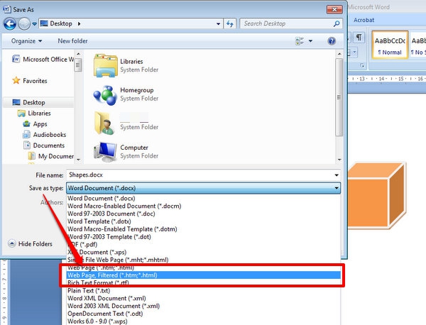 word document type