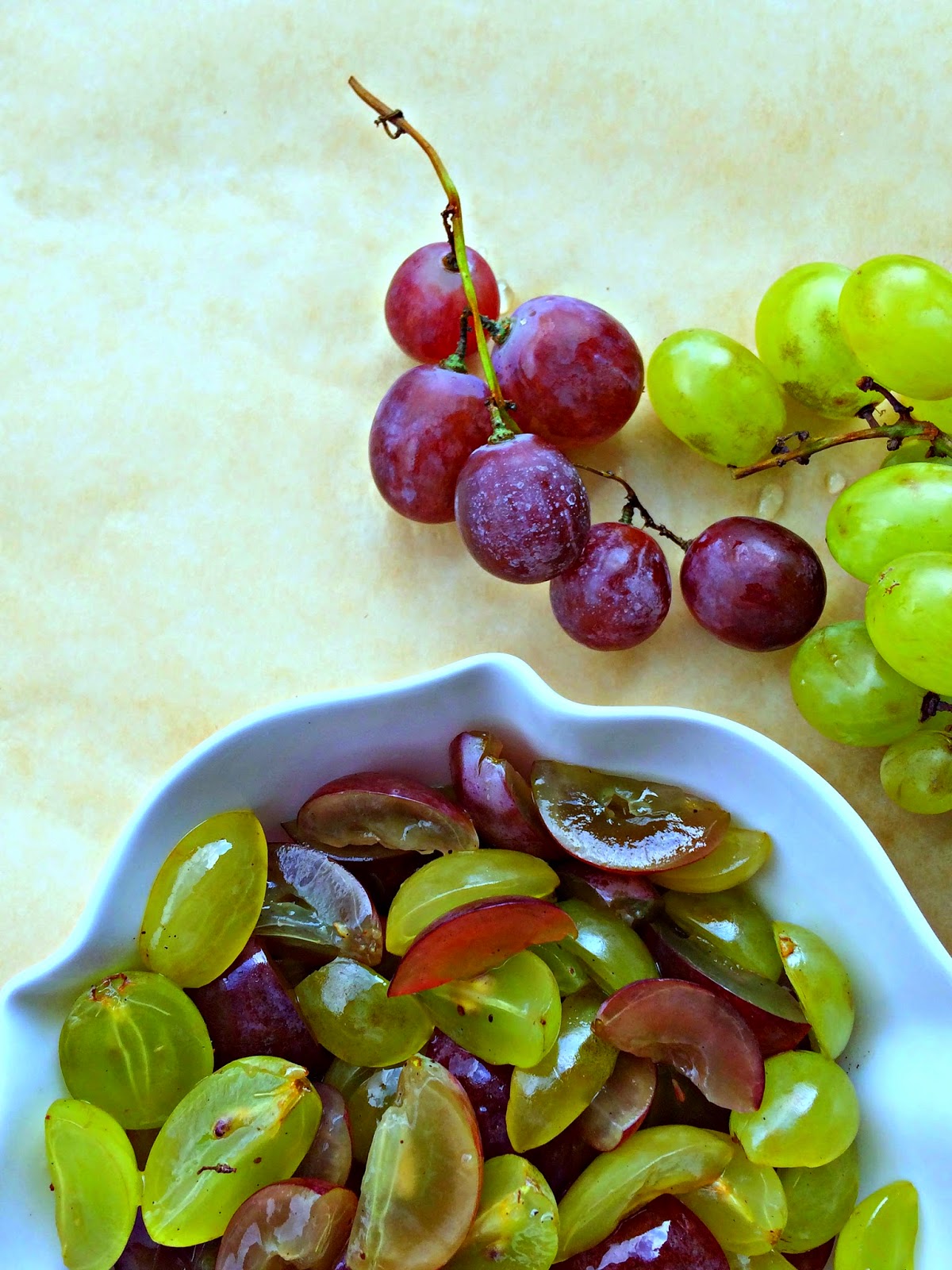 Passionately Raw! Chilled Grapes in Citrus Juice