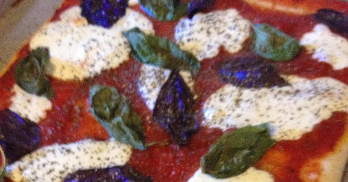 Aldi's Pizza Kit with fresh mozzarella and fresh red and green basil