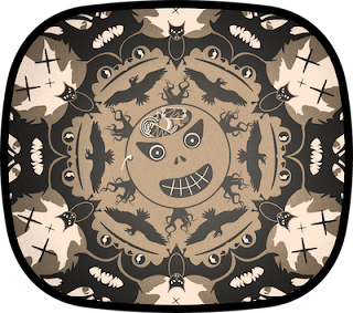 The Pumpkin Dream: A Cautionary Tale By Mr. Bumble Bindlegrim, featuring Halloween illustration by Robert Aaron Wiley (sepia version Escher-style pumpkin and monsters)