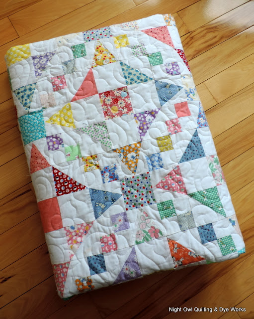 Night Owl Quilting & Dye Works Emily's Wedding Quilt