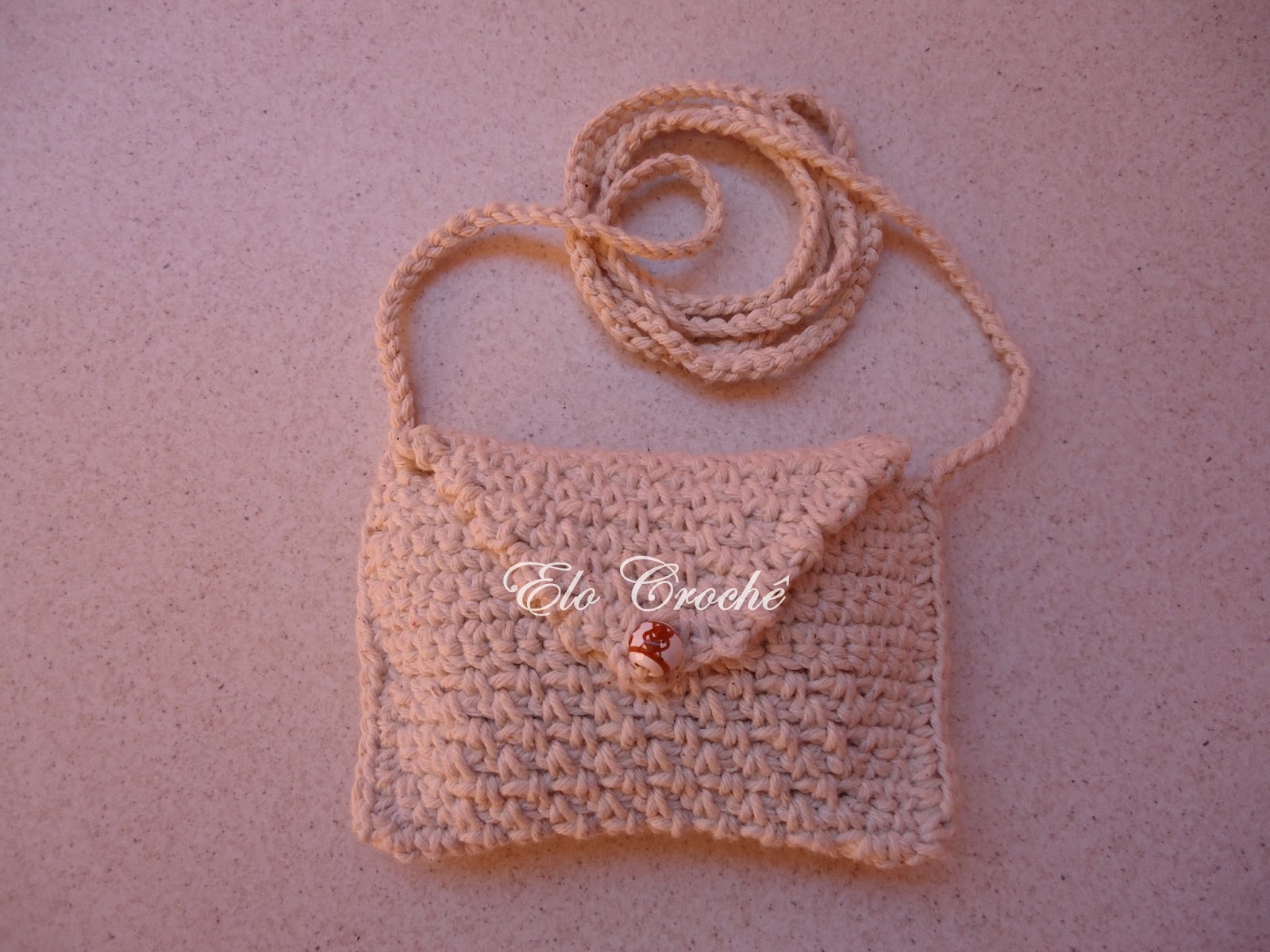 mini bolsa croche