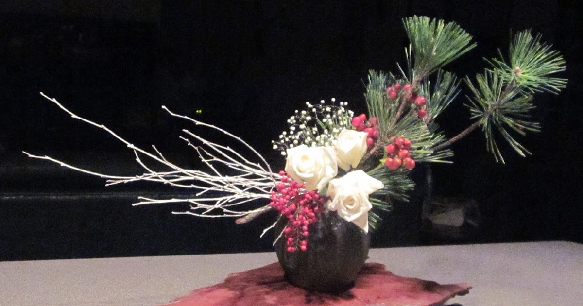 Orchids and Ikebana New Year Arrangements