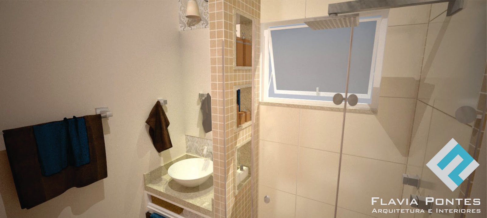 Flavia Pontes Arquitetura Fevereiro 2015 -> Banheiro Pequeno Creme Flavia Pontes Arquitetura Fevereiro 2015 -> Banheiro Pequeno Creme