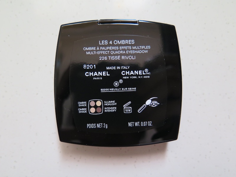 The Blackmentos Beauty Box: Rave Review: Chanel Les 4 Ombres eyeshadow in  226 Tisse Rivoli!