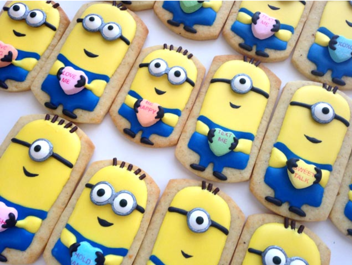 Minion Sweetheart Cookies Learn, Live, and Explore!