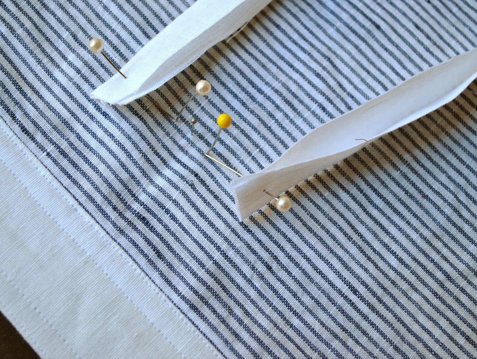 Handmade by Carolyn Double welt pocket with looped button closure