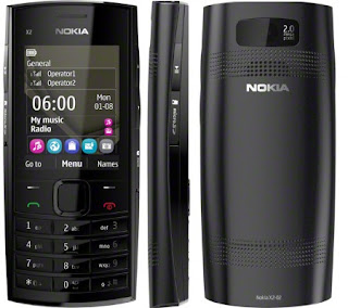 Nokia X2-02 black color phone