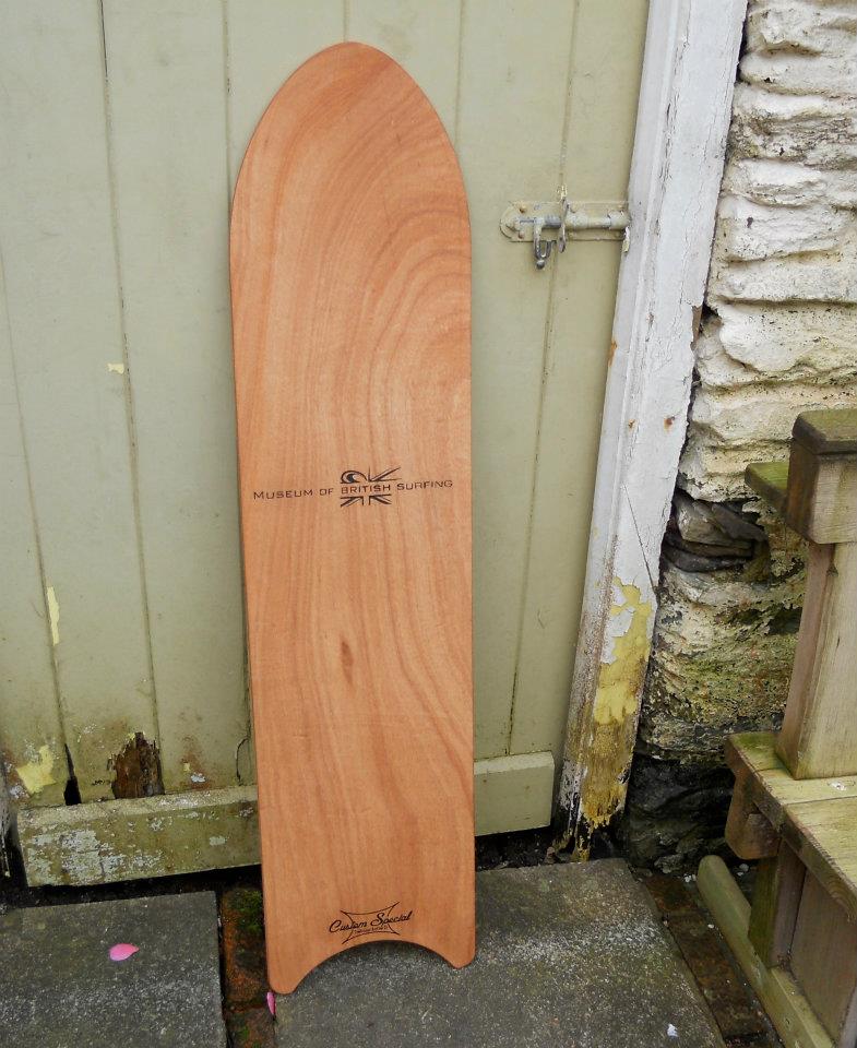 Adventures in Trim unique belly board auction for the surf museum