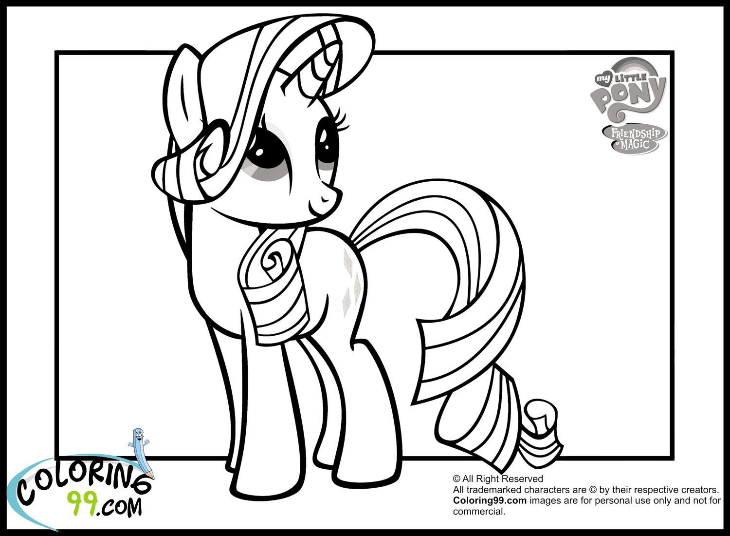 Rarity, Coloring pages and Coloring on Pinterest