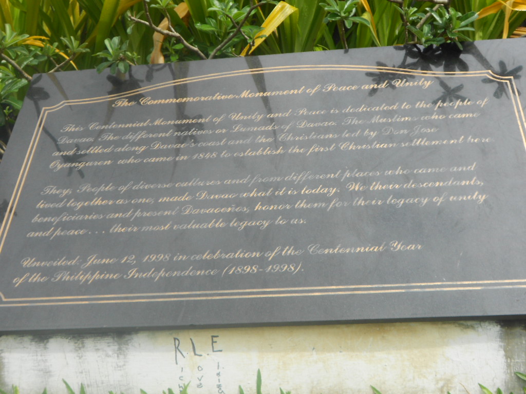 Make It Davao Commemorative Monument of Peace and Unity
