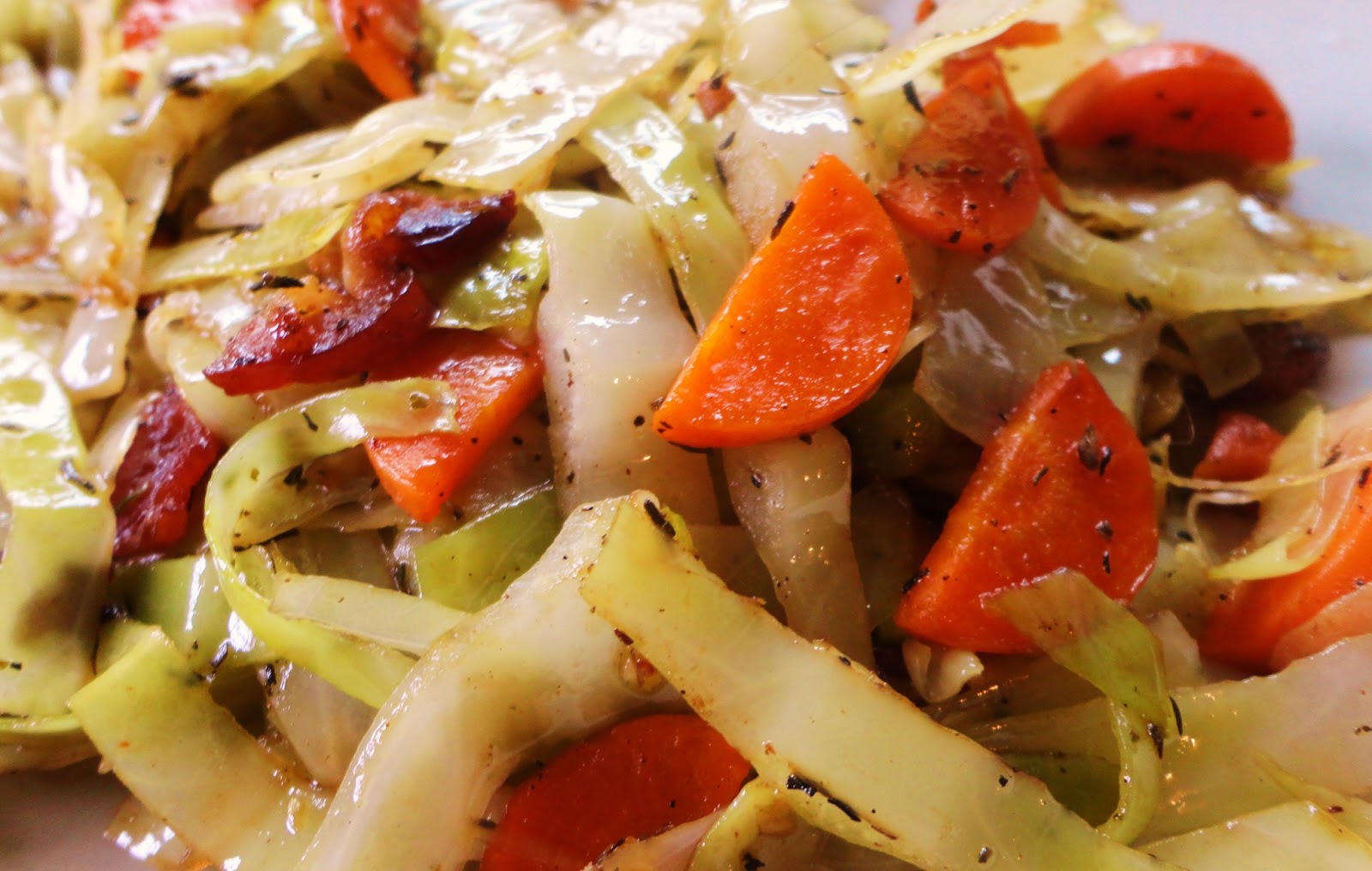 Braised Cabbage with Bacon | Rising Moon Nutrition