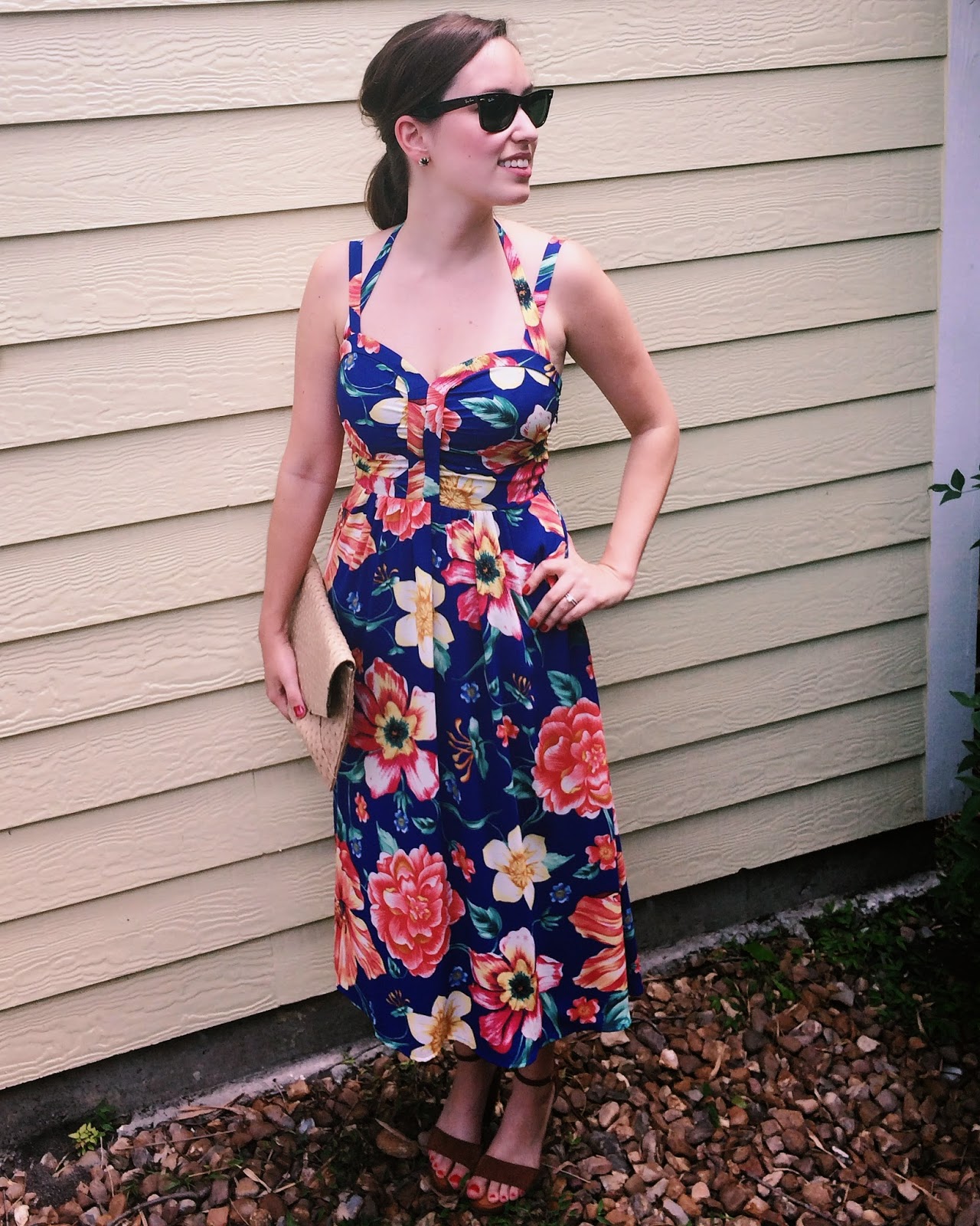 anthropologie floral halter dress, anthropologie annona midi dress, anthropologie midi dress, anthropologie halter dress