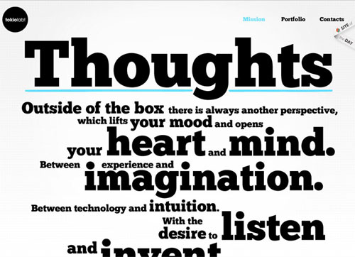typography website