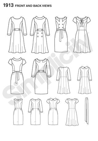 simplicity skirt circle 1913 lace patterns dress dresses pattern sewing misses petite miss princess enjoy teal cut texture blocked navy