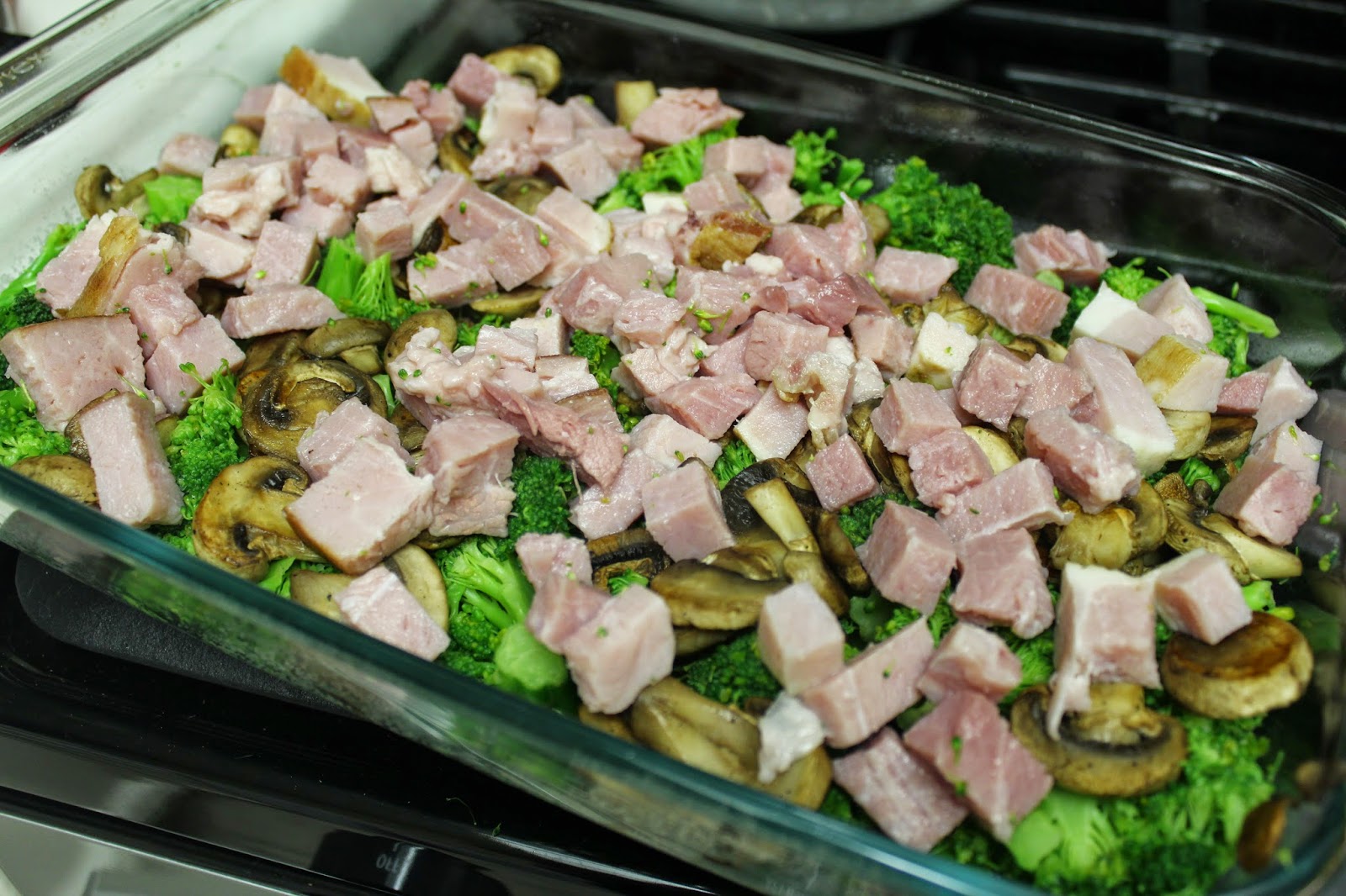 The Foodista Chronicles Broccoli, Mushroom, and Ham Egg Bake