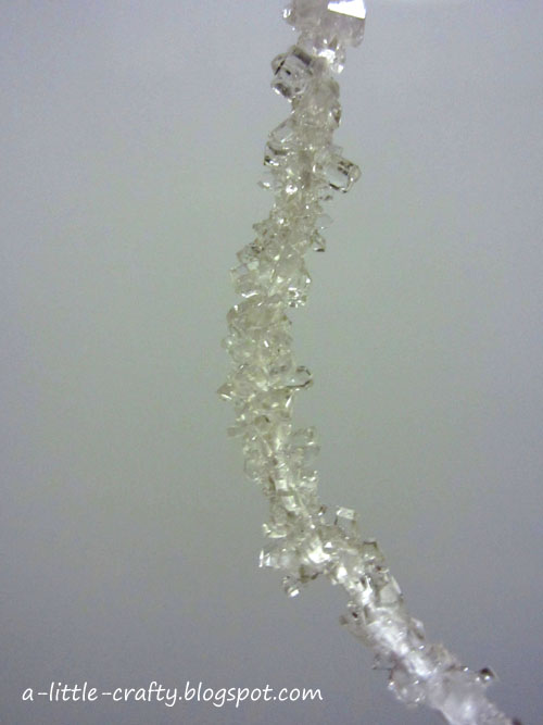 A Little Crafty Growing Salt and Sugar Crystals