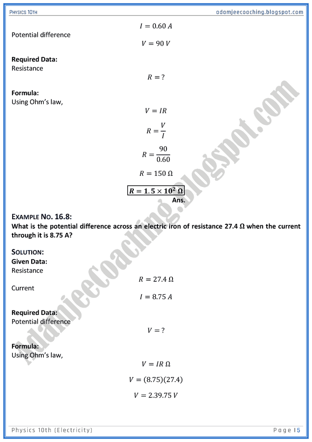 electricity-solved-numericals-physics-10th