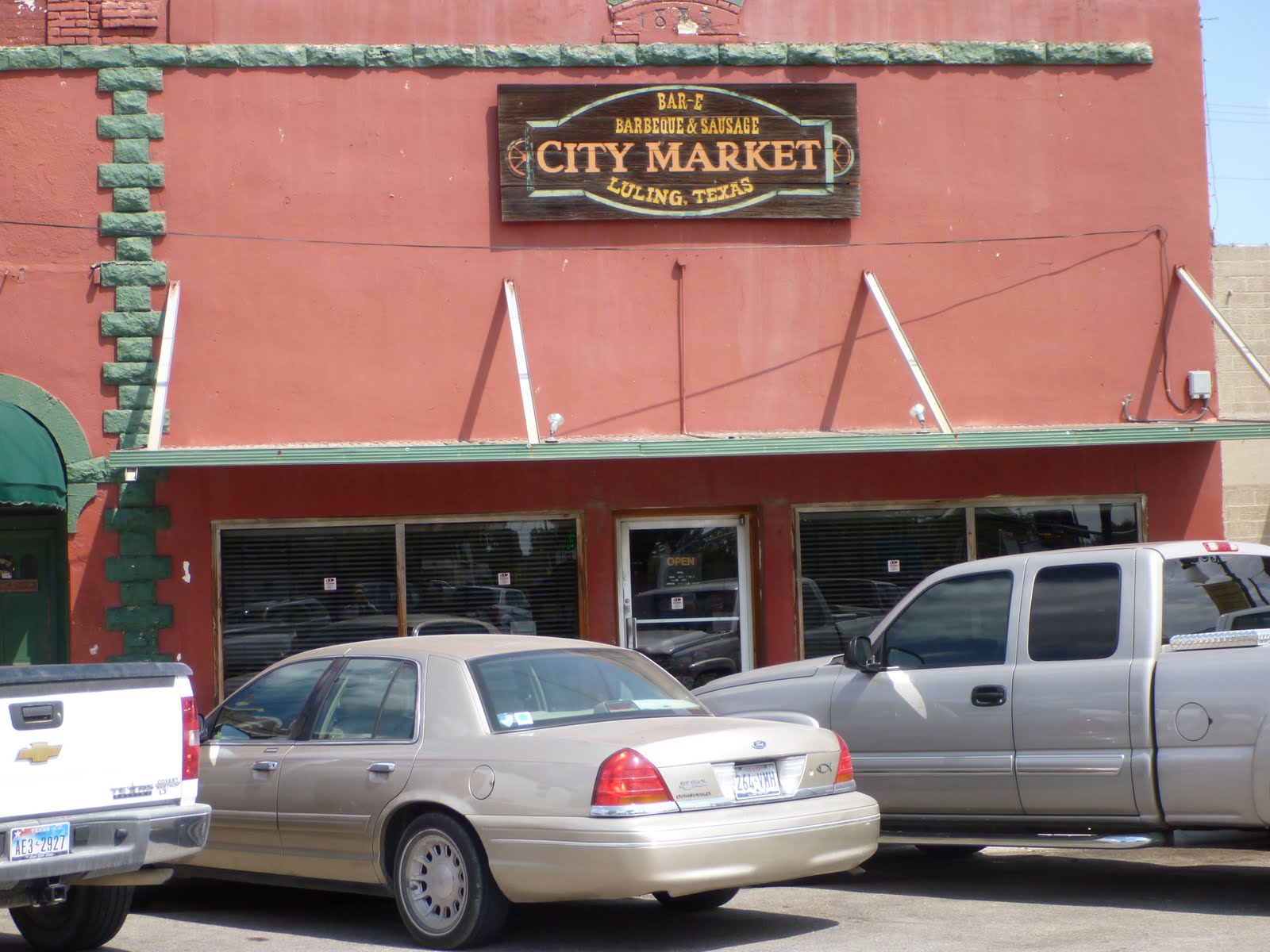 The Adventure Begins First stop... BBQ at the City Market in Luling, Texas