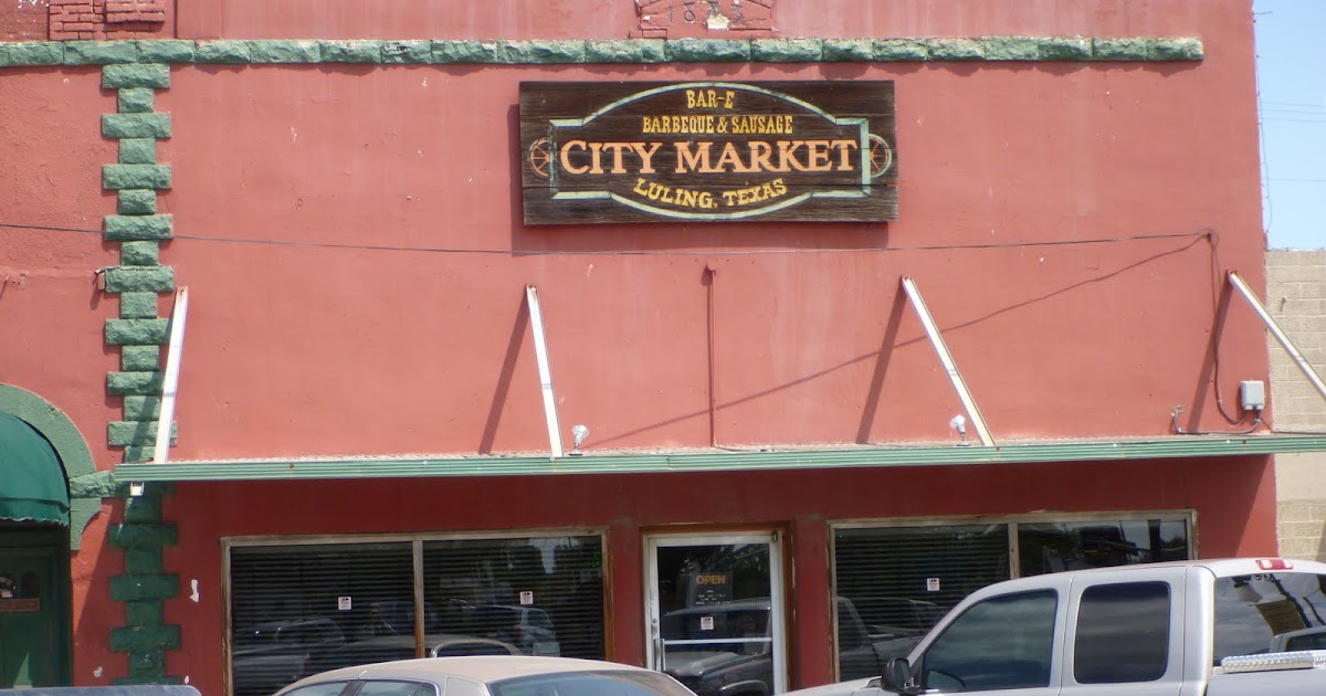 The Adventure Begins First stop... BBQ at the City Market in Luling, Texas