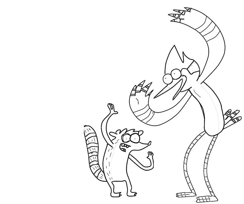 Printable Mordecai Dance Coloring Pages printable-mordecai-dance-coloring-pages