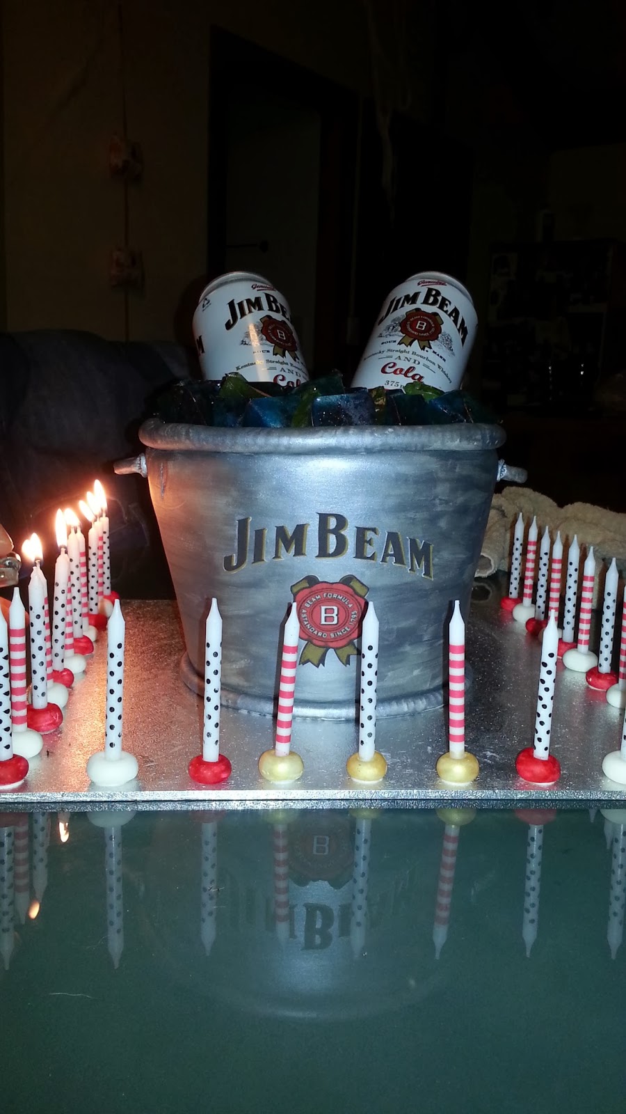 Always Cakes Life of a Beginner Baker Cake! Jim Beam Ice Bucket Cake