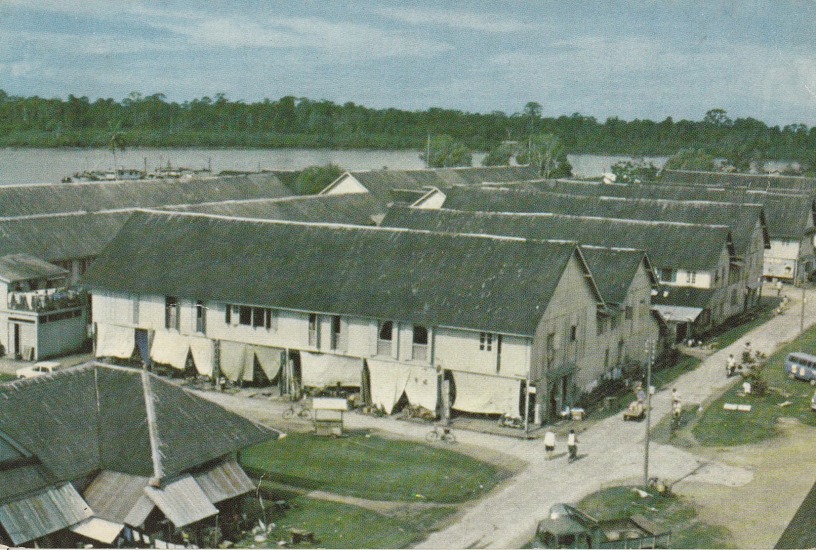 Images of Bintulu Before and Now Keppel Road and Food market in the 1960's