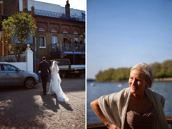 Wedding at London Rowing Club on the Thames. 