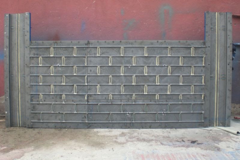 Bahçe duvarı kalıpları, imalatı ve desen dökümü Bahçe duvarı kalıpları