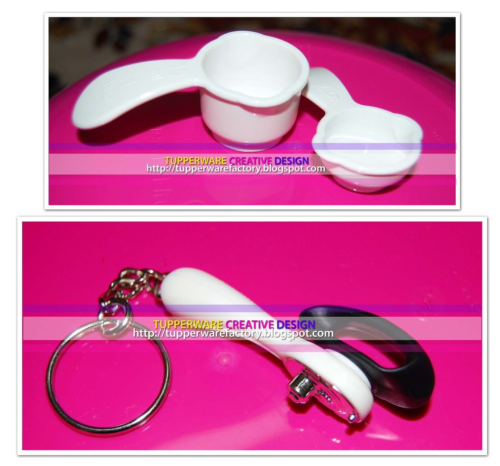 TUPPERWARE CREATIVE DESIGN TUPPERWARE KEYCHAINS AND