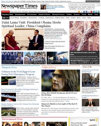 NewsPaper Times Magazine Wordpress Theme