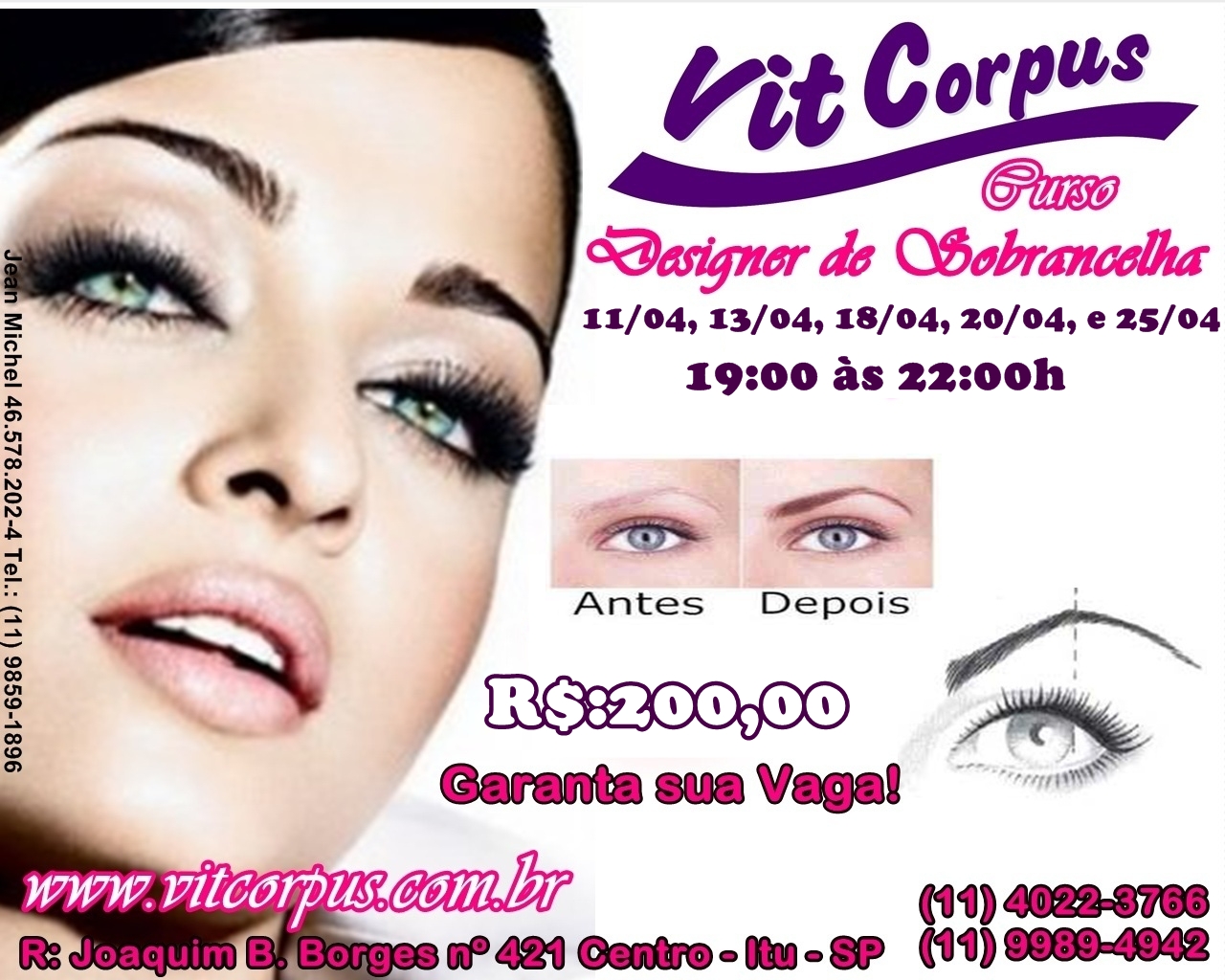 Curso de design de sobrancelha online